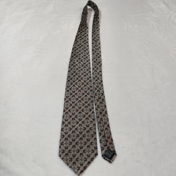 COURAGE BROWN HAND SEWN 100% SILK TIE - Picture 2 of 4